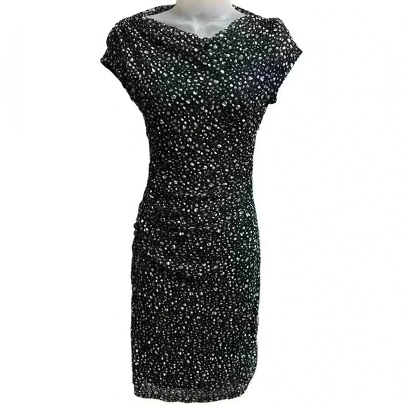 Reiss Amadeus Draped Bodycon Dress Size 2 - Picture 2 of 5